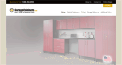 Desktop Screenshot of garagecabinets.com